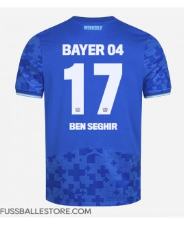 Günstige Bayer Leverkusen Eliesse Ben Seghir #17 3rd trikot 2025-26 Kurzarm